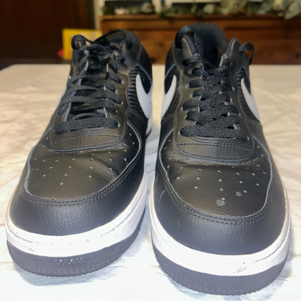 Size 12 - Nike Air Force 1'07 Double
Swoosh - Black Racer Blue